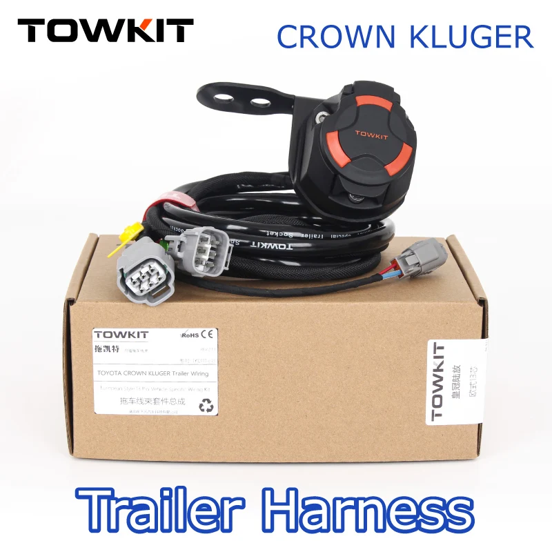 For TOYOTA CROWN KLUGER trailer wiring harness Eur 13/7 pin trailer RV tail light signal Australia 12/7 pin trailer Plug Socket
For TOYOTA CROWN KLUGER trailer wiring harness Eur 13/7 pin trailer RV tail light signal Australia 12/7 pin trailer Plug Socket