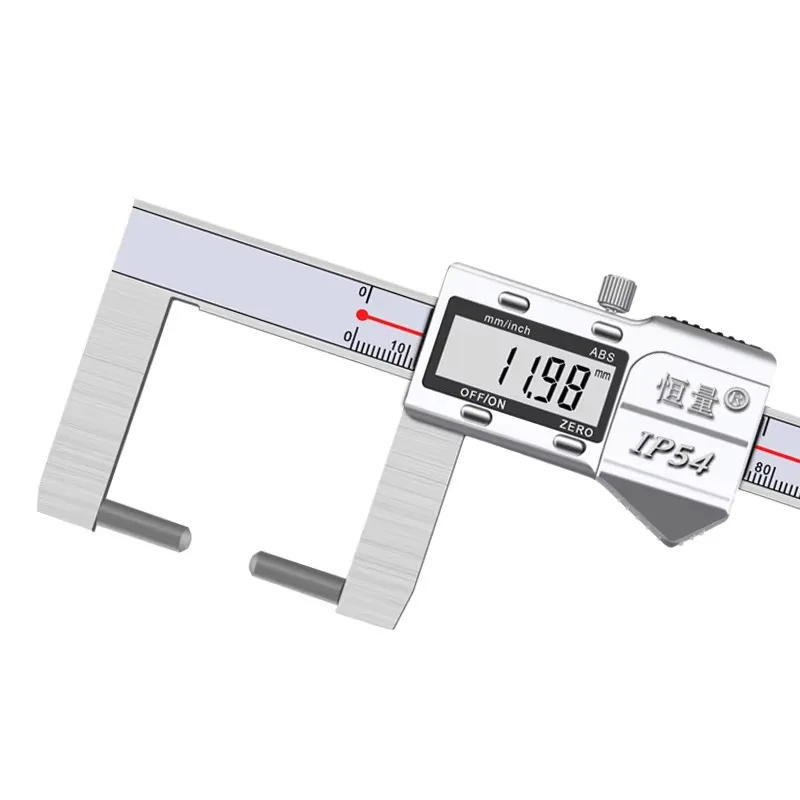 IP54 Stainless Steel Extended Outer Groove Digital Caliper, High Precision Metal Shell
IP54 Stainless Steel Extended Outer Groove Digital Caliper, High Precision Metal Shell