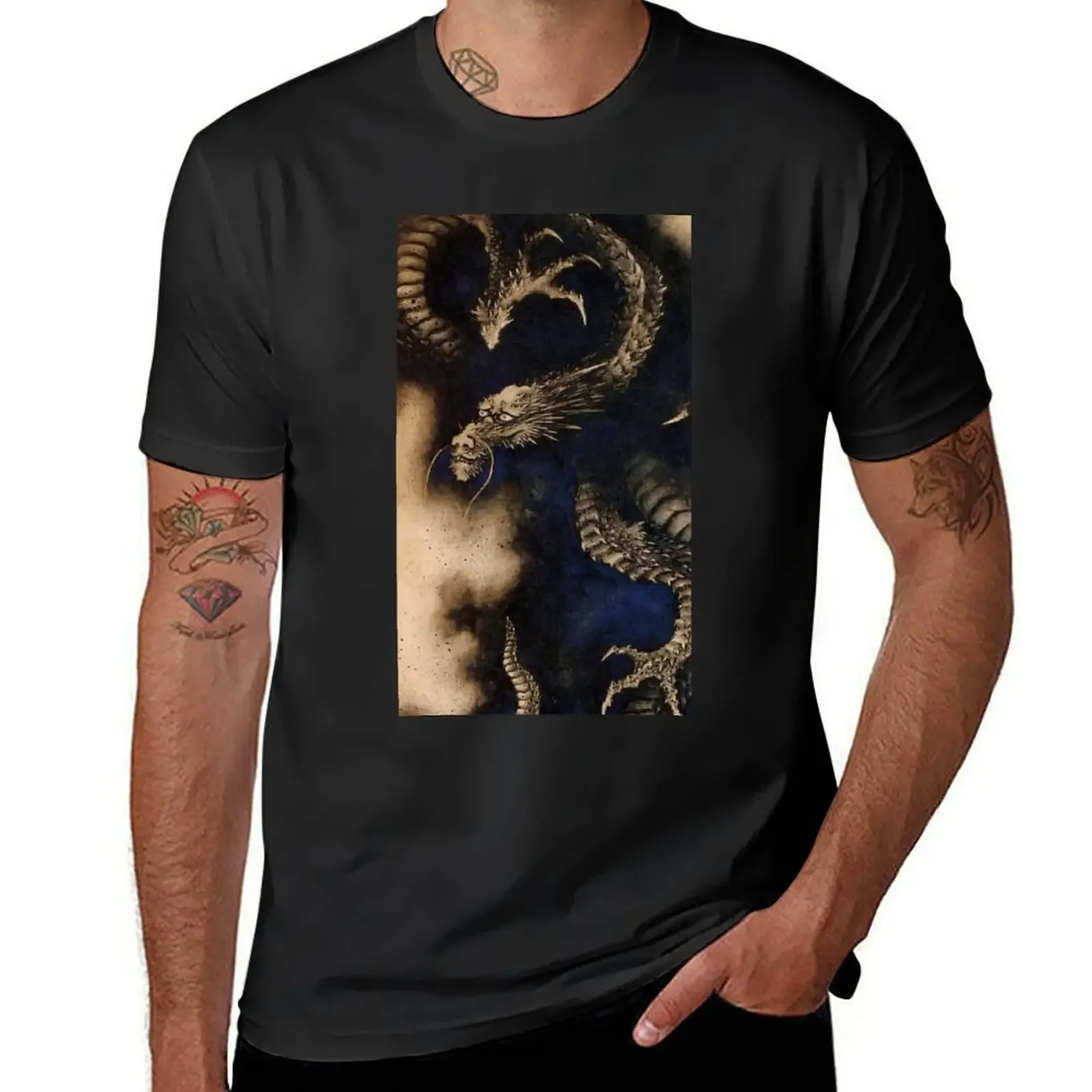 Hokusai - Dragon in Smoke T-Shirt luxury t-shirt vintage t shirts blanks shirts graphic tee men
Hokusai - Dragon in Smoke T-Shirt luxury t-shirt vintage t shirts blanks shirts graphic tee men