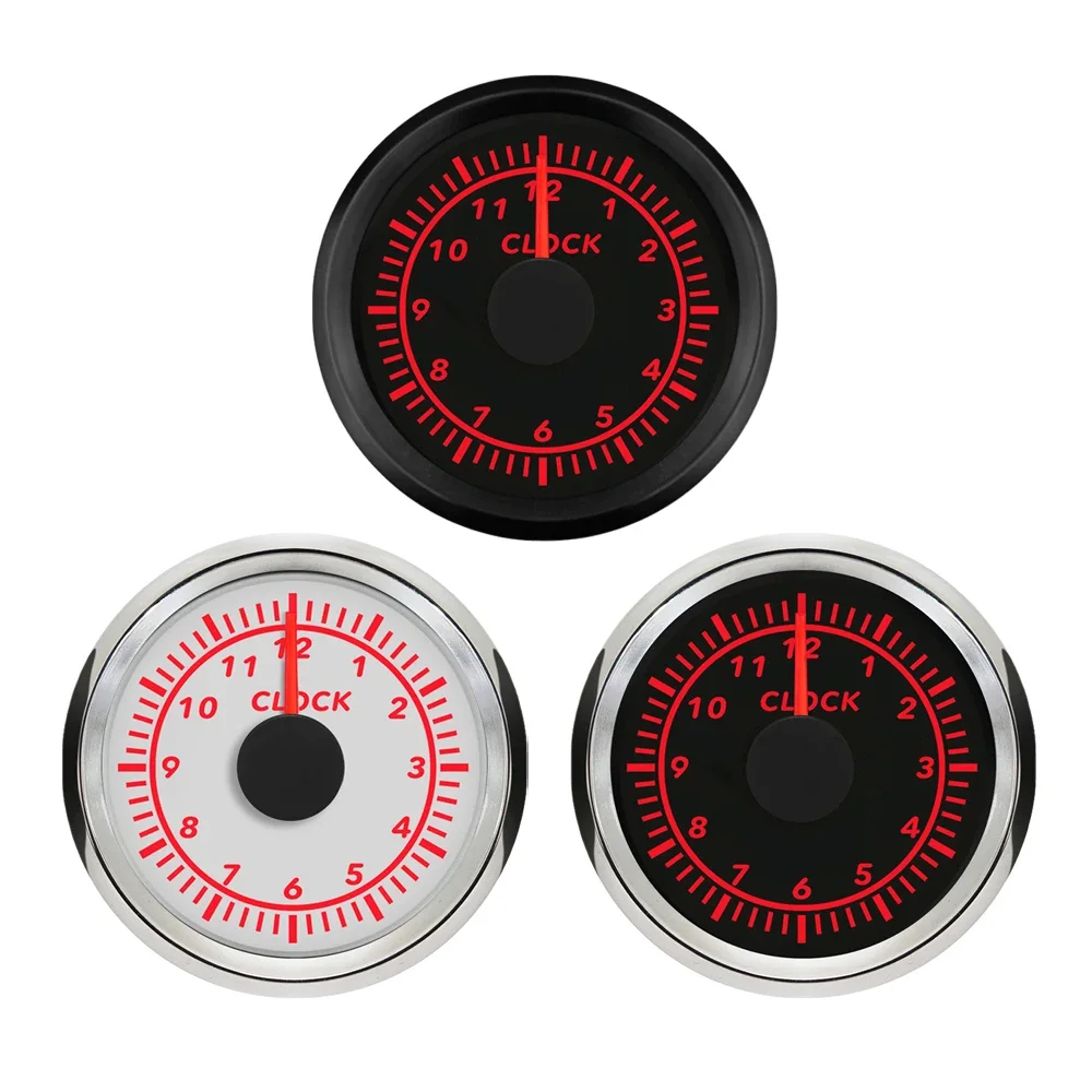 ELING Newest 52mm 2 inch Universal Waterproof Clock Meter Gauge 12 Hour Format with Red Backlight 12V 24V for Car Boat Yacht
ELING Newest 52mm 2 inch Universal Waterproof Clock Meter Gauge 12 Hour Format with Red Backlight 12V 24V for Car Boat Yacht