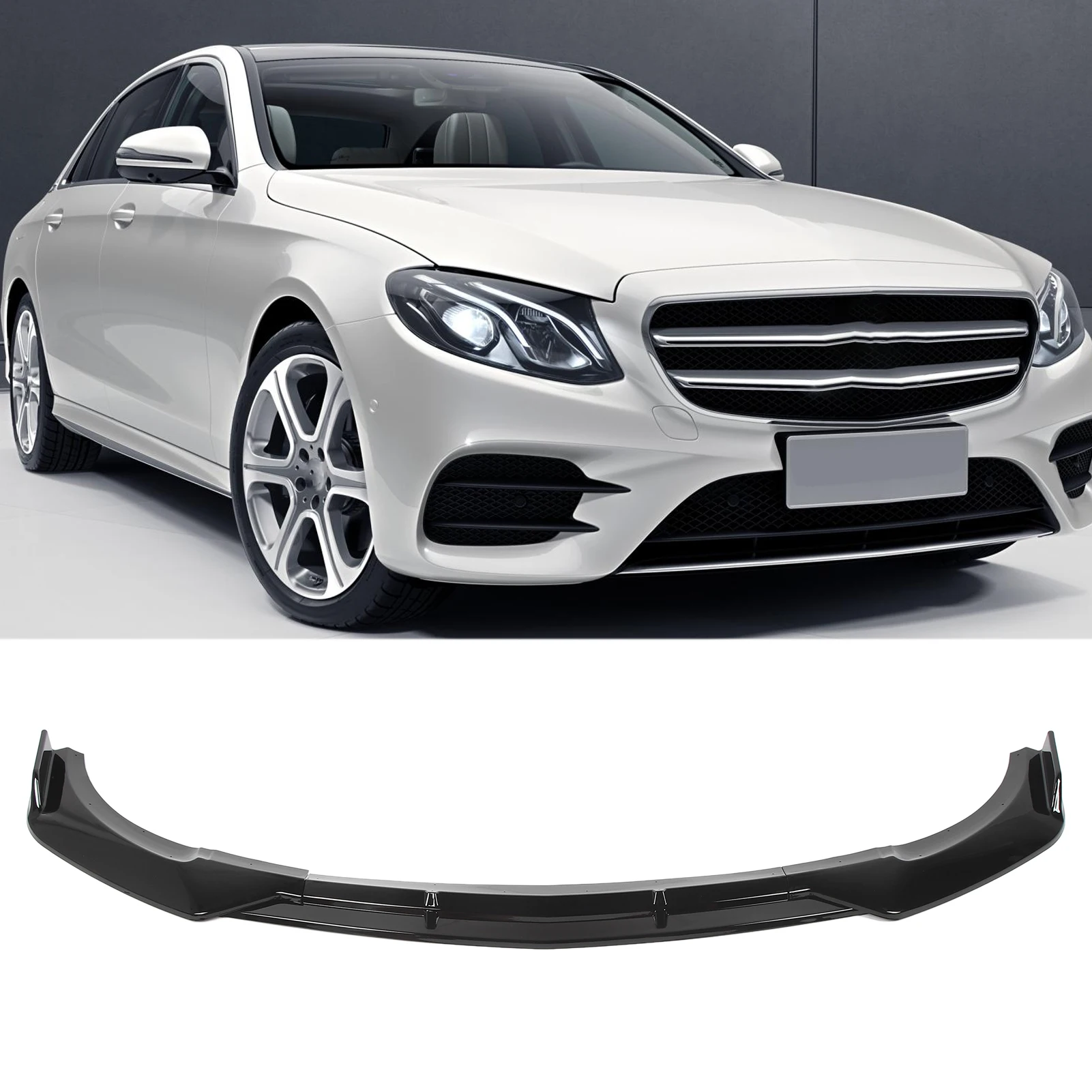 Front Bumper Lip Kit Front Bumper Splitter Easy Install Perfect Fit Construction Anti for E‑Class W213
Front Bumper Lip Kit Front Bumper Splitter Easy Install Perfect Fit Construction Anti for E‑Class W213