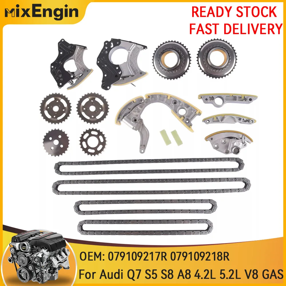Engine Timing Chain Kit Fit 4.2 L For Volkswagen Touareg Audi Q7 S5 S8 A6 A8 BAR BSM CAUA BVJ 4.2L V8 GAS 06-12 079109218R
Engine Timing Chain Kit Fit 4.2 L For Volkswagen Touareg Audi Q7 S5 S8 A6 A8 BAR BSM CAUA BVJ 4.2L V8 GAS 06-12 079109218R