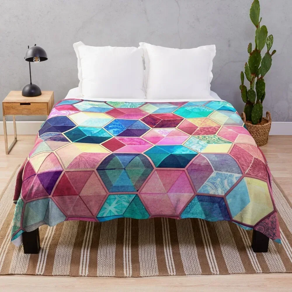 Topaz & Ruby Crystal Honeycomb Cubes Throw Blanket Lightweight Warm Blanket for Travel Camping
Topaz & Ruby Crystal Honeycomb Cubes Throw Blanket Lightweight Warm Blanket for Travel Camping