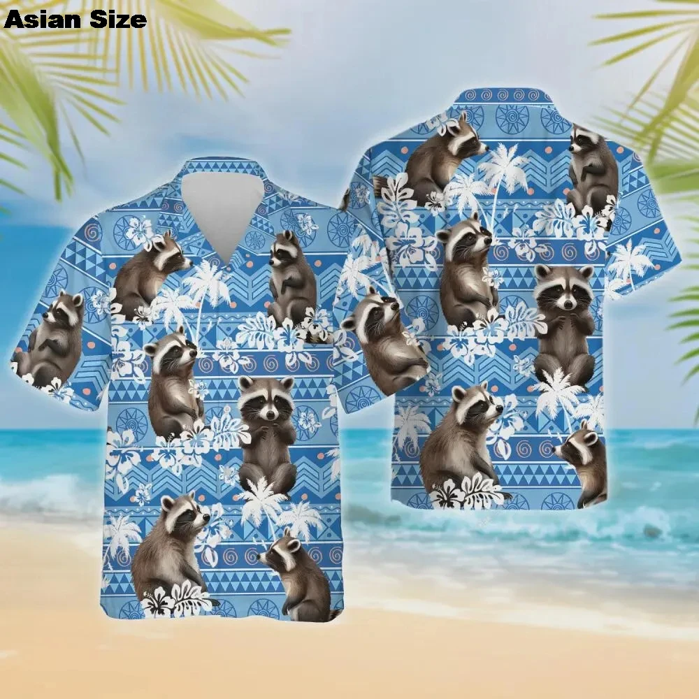 2025 New Animal Raccoon Hawaiian Shirts Men 3D Print Cute Pattern Women Shirt Button Lapel Short Sleeves Aloha Men's Clothing
2025 New Animal Raccoon Hawaiian Shirts Men 3D Print Cute Pattern Women Shirt Button Lapel Short Sleeves Aloha Men's Clothing