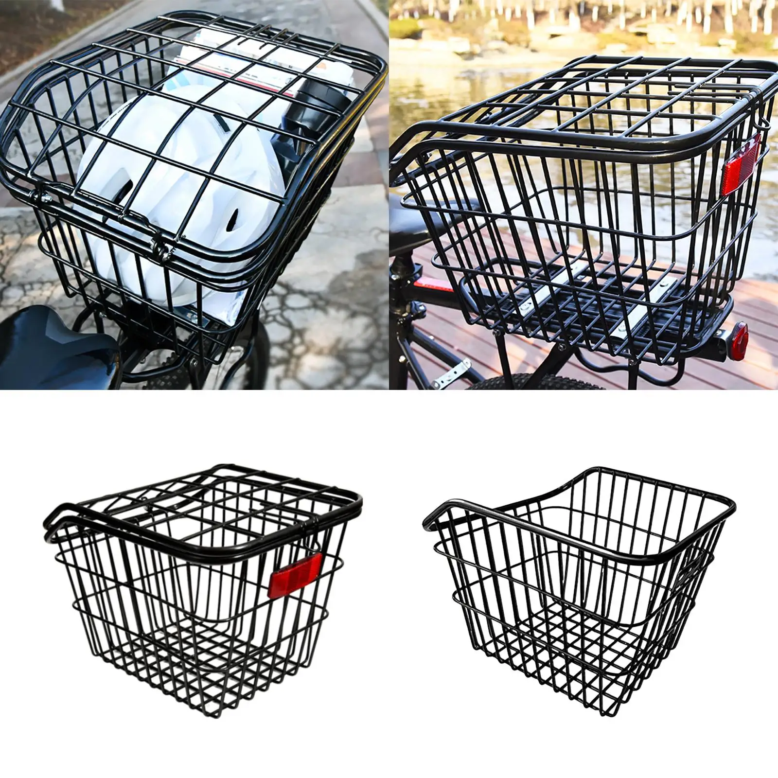 Rear Bike Rack Basket,Heavy Duty Anti Rust Coating, Large Capacity Easily Install Cargo Basket for People Women Men
Rear Bike Rack Basket,Heavy Duty Anti Rust Coating, Large Capacity Easily Install Cargo Basket for People Women Men