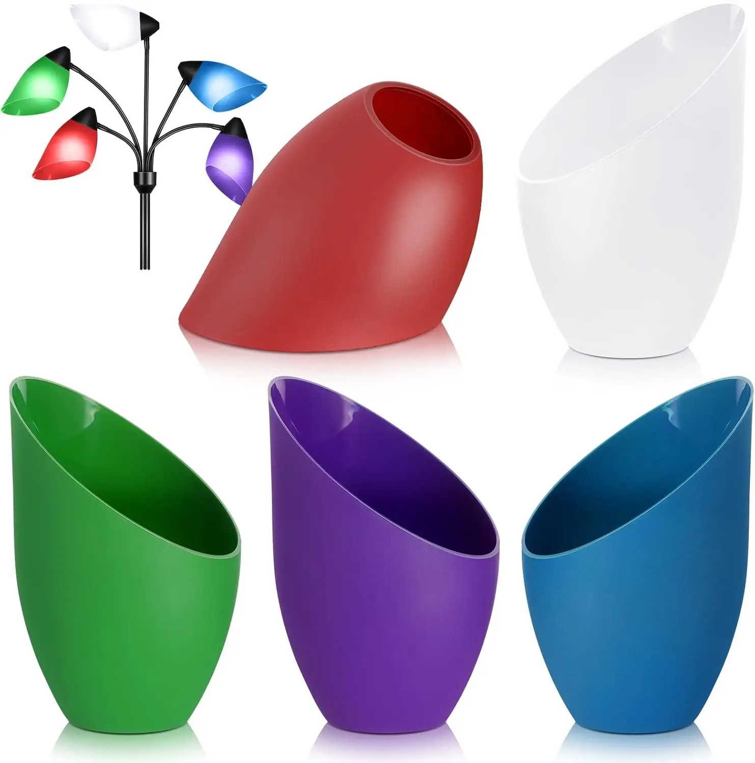 5 Colored Plastic Floor Lampshade 1.65 Inch Replacement Horseshoe Cover for LED Lamps
5 Colored Plastic Floor Lampshade 1.65 Inch Replacement Horseshoe Cover for LED Lamps