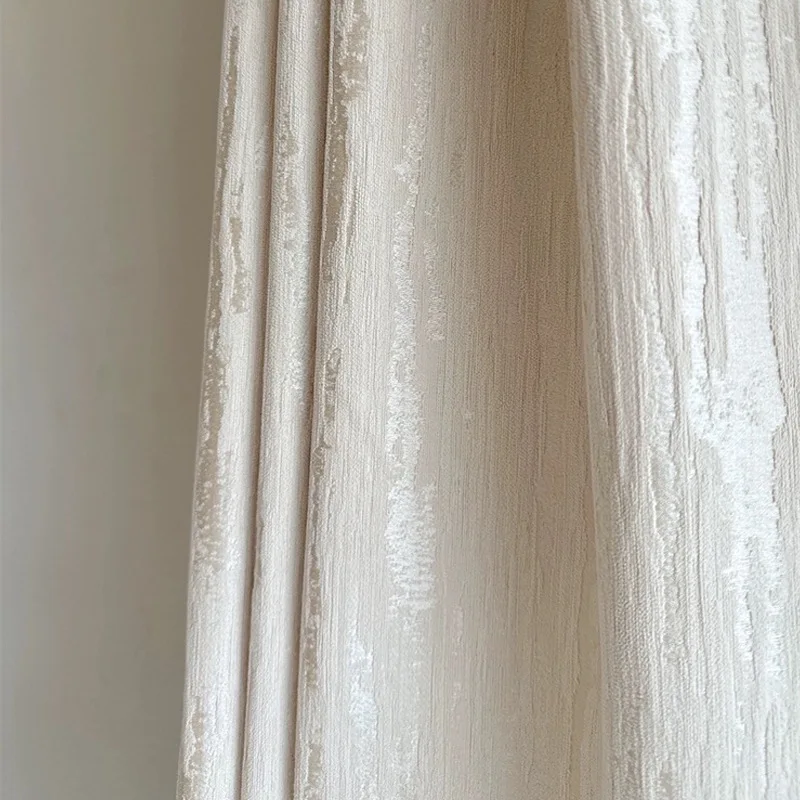 French Romantic Bronzing Geometric Texture Curtains 70% Shading Beige Window Drapes Rod -Hook For Living Room Bedroom 1Piece
French Romantic Bronzing Geometric Texture Curtains 70% Shading Beige Window Drapes Rod -Hook For Living Room Bedroom 1Piece