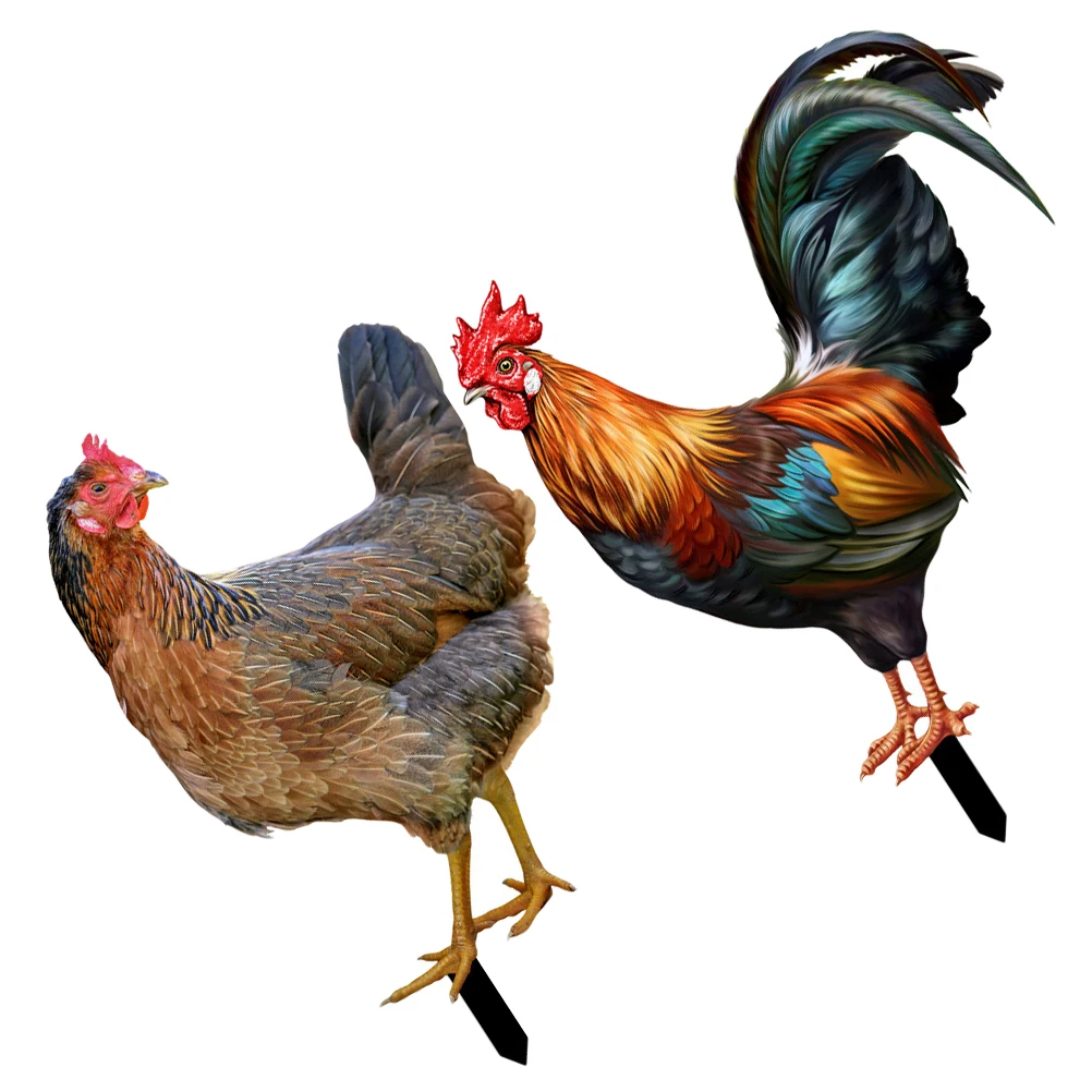 2pcs Decorative Sign Acrylic Chicken Stake Lawn Chicken Stake Ornament Outdoor Adornment Yard Outdoor Accessory
2pcs Decorative Sign Acrylic Chicken Stake Lawn Chicken Stake Ornament Outdoor Adornment Yard Outdoor Accessory