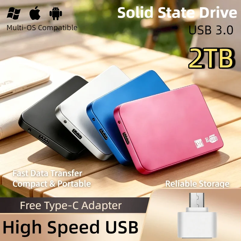Original Portable SSD 2TB External USB 3.0 Fast Transfer Massive Storage Hard Drive For Laptop PC Desktop Mac Reference
Original Portable SSD 2TB External USB 3.0 Fast Transfer Massive Storage Hard Drive For Laptop PC Desktop Mac Reference