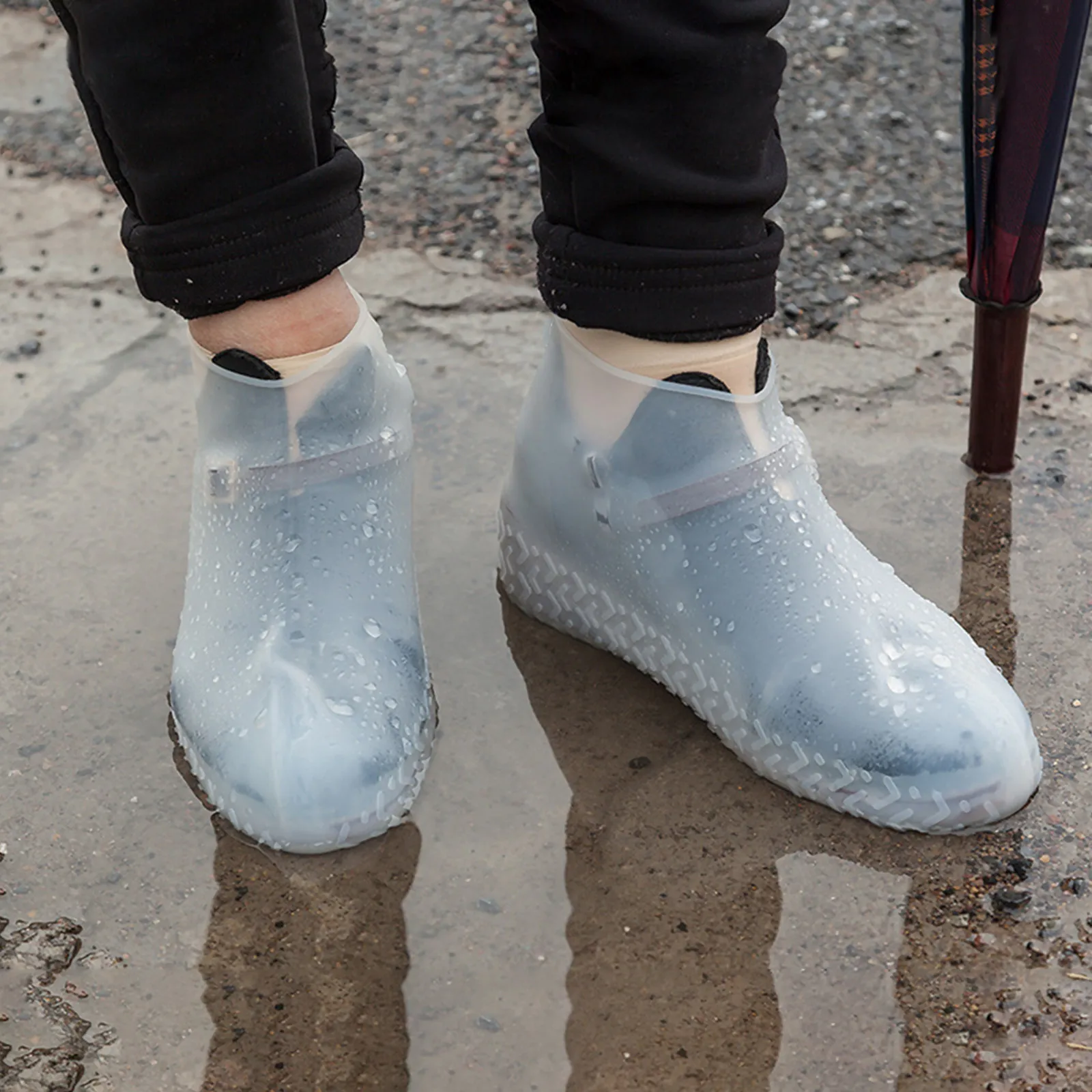 1Pair Silicone Shoes Cover Waterproof Slip-Resistant Elastic Overshoes for Food Service Outdoor Travel Rain Snow Mud Protection
1Pair Silicone Shoes Cover Waterproof Slip-Resistant Elastic Overshoes for Food Service Outdoor Travel Rain Snow Mud Protection