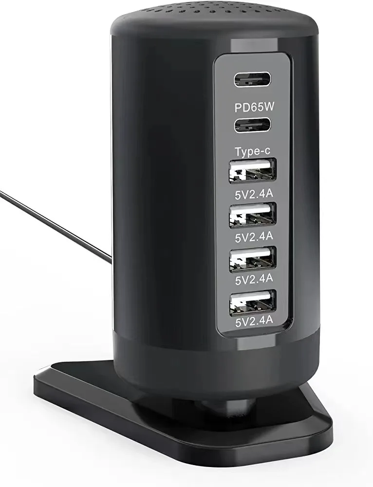 Desktop 65W PD Phone Charger Multi Port Fast Charger 20W PD 18W QC3.0 Adapter For Mobile Phone Multi Device
Desktop 65W PD Phone Charger Multi Port Fast Charger 20W PD 18W QC3.0 Adapter For Mobile Phone Multi Device