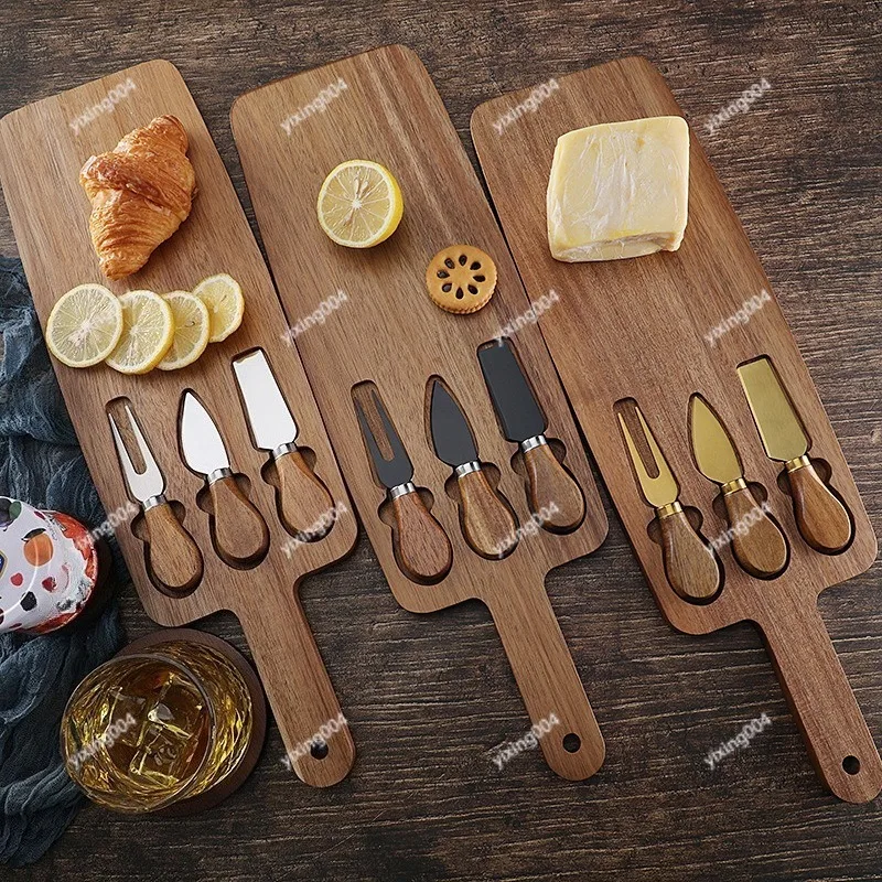 Wooden Steak Cheese Board Set, Multifunction Kitchen Cutting Board for Home Party Serving
Wooden Steak Cheese Board Set, Multifunction Kitchen Cutting Board for Home Party Serving