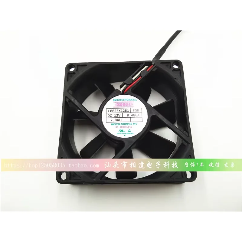 MECHATRONICS F8025X12B1 DC 12 В 0,48 А 80x80x25 мм 3-проводной охлаждающий вентилятор для сервера
MECHATRONICS F8025X12B1 DC 12 В 0,48 А 80x80x25 мм 3-проводной охлаждающий вентилятор для сервера