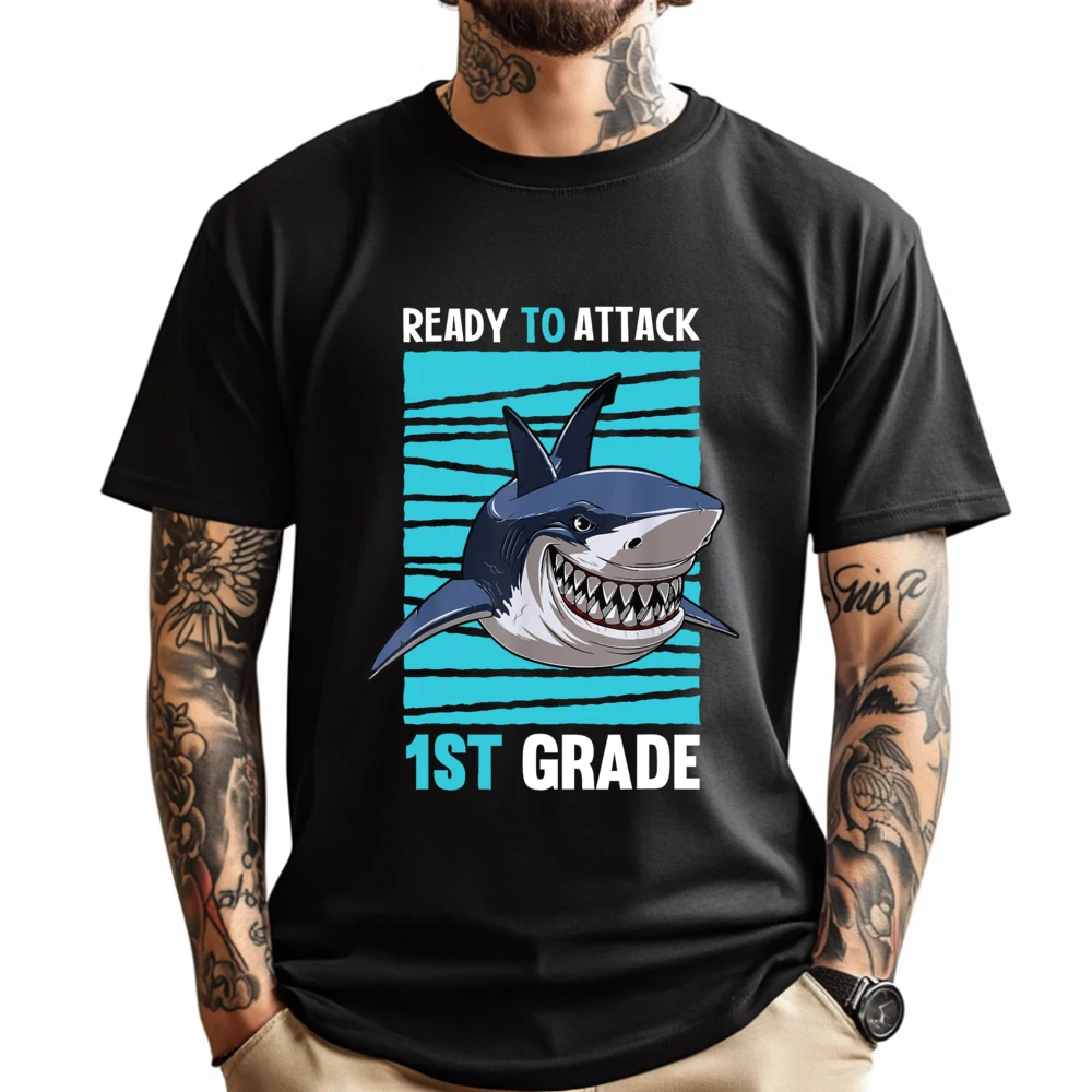 Kids Ready To Attack 1st Grade First Day of School Tees 3d Printed T Shirts Oversized T Shirt Funny 
Kids Ready To Attack 1st Grade First Day of School Tees 3d Printed T Shirts Oversized T Shirt Funny