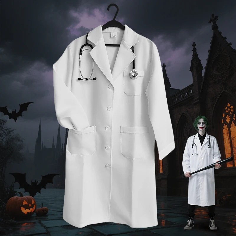 Halloween Cosplay Nurses Work Clothes Long Sleeves Professionals Healthcare Laboratory Coats Women Men Doctor Work Robe
Halloween Cosplay Nurses Work Clothes Long Sleeves Professionals Healthcare Laboratory Coats Women Men Doctor Work Robe