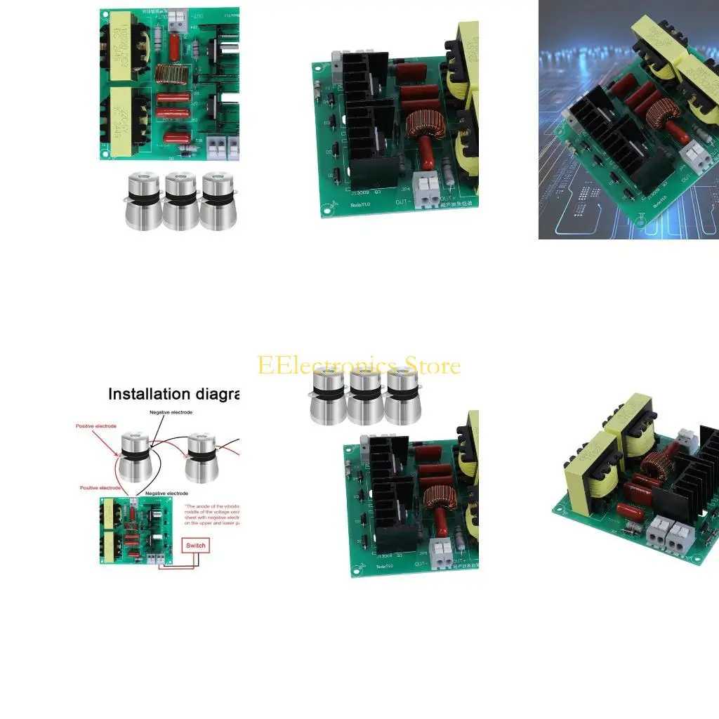 B03C Multipurpose 220V Ultrasonic Cleaner PCB Driver Board with Transducers for Car Washing Machines
B03C Multipurpose 220V Ultrasonic Cleaner PCB Driver Board with Transducers for Car Washing Machines