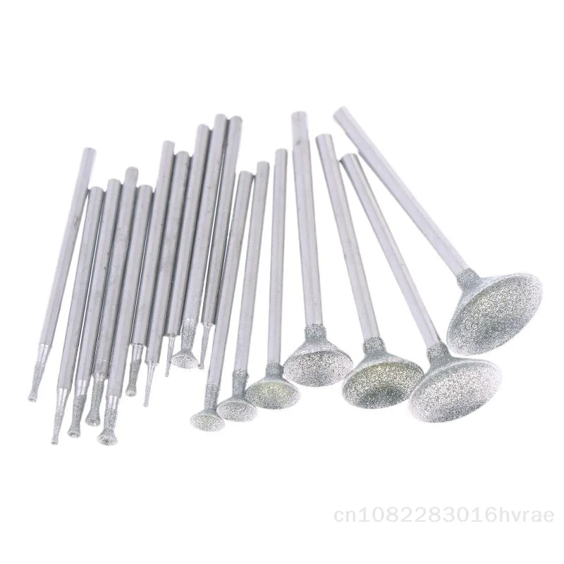 Набор заусенцев для резьбы из карбида кремния, 17 шт., шлифовальные головки 0,5-16 мм, круглые шарики и перевернутые конусы для ювелирных изделий, нефрита, резьбы по дереву
Набор заусенцев для резьбы из карбида кремния, 17 шт., шлифовальные головки 0,5-16 мм, круглые шарики и перевернутые конусы для ювелирных изделий, нефрита, резьбы по дереву