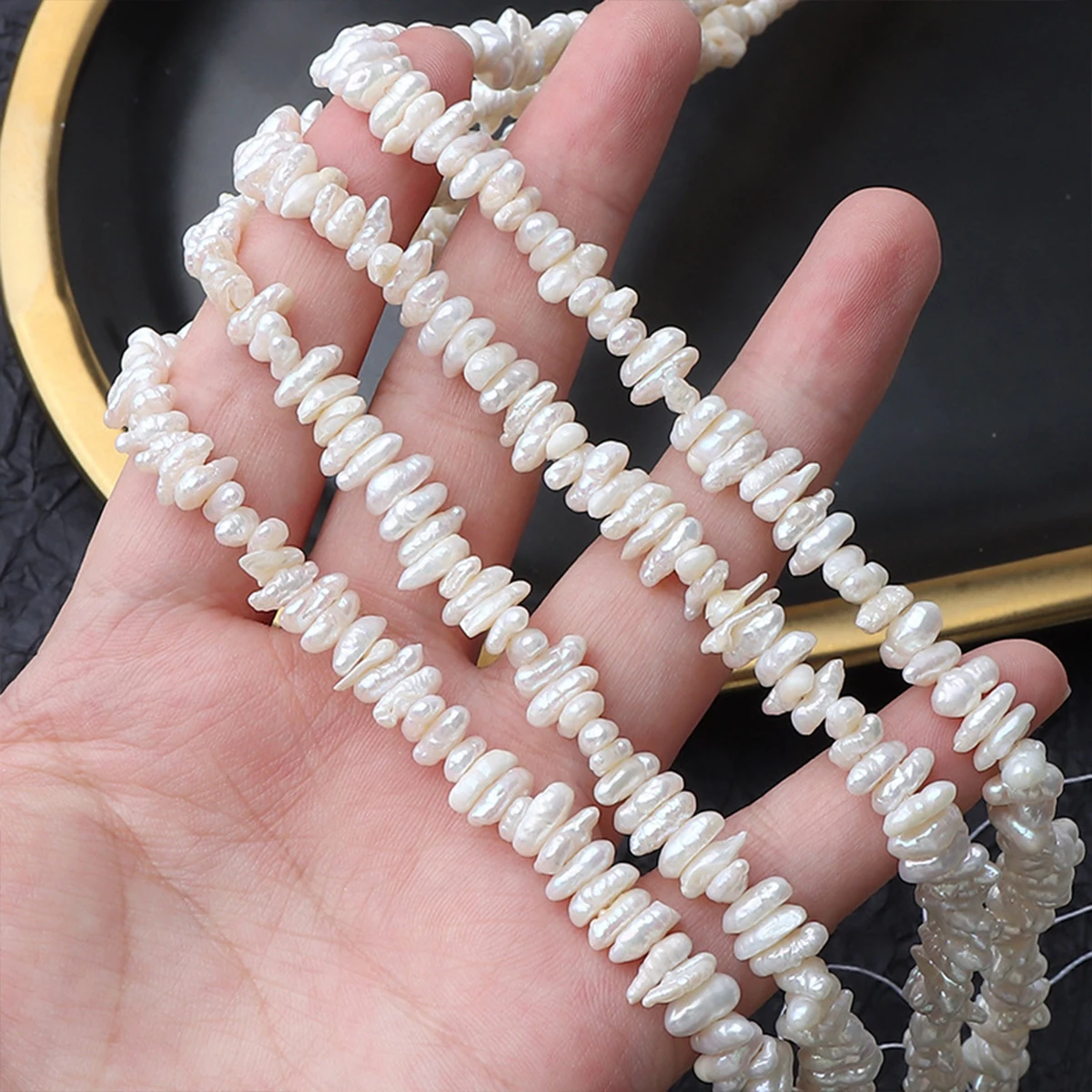 5-8mm 100% Natural Freshwatrer Pearl Wolf Toothed Flat Beads Charms for DIY Women Men Necklace Jewelry Making Accessories
5-8mm 100% Natural Freshwatrer Pearl Wolf Toothed Flat Beads Charms for DIY Women Men Necklace Jewelry Making Accessories