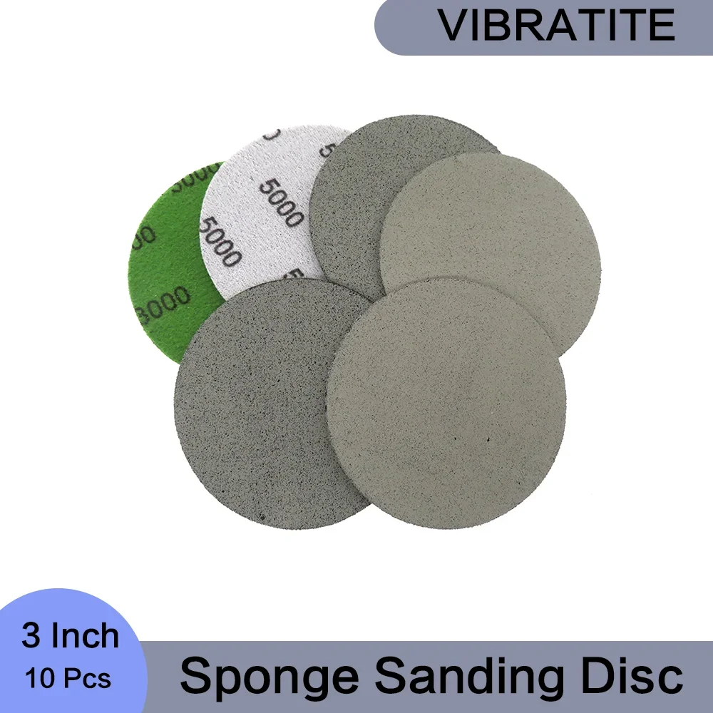 3 Inch Sponge Sandpaper 10 Pcs Hook and Loop Wet Dry Sanding Disc 1000/2000/2500/3000/5000 Grit for Polishing Wood Car Metal
3 Inch Sponge Sandpaper 10 Pcs Hook and Loop Wet Dry Sanding Disc 1000/2000/2500/3000/5000 Grit for Polishing Wood Car Metal