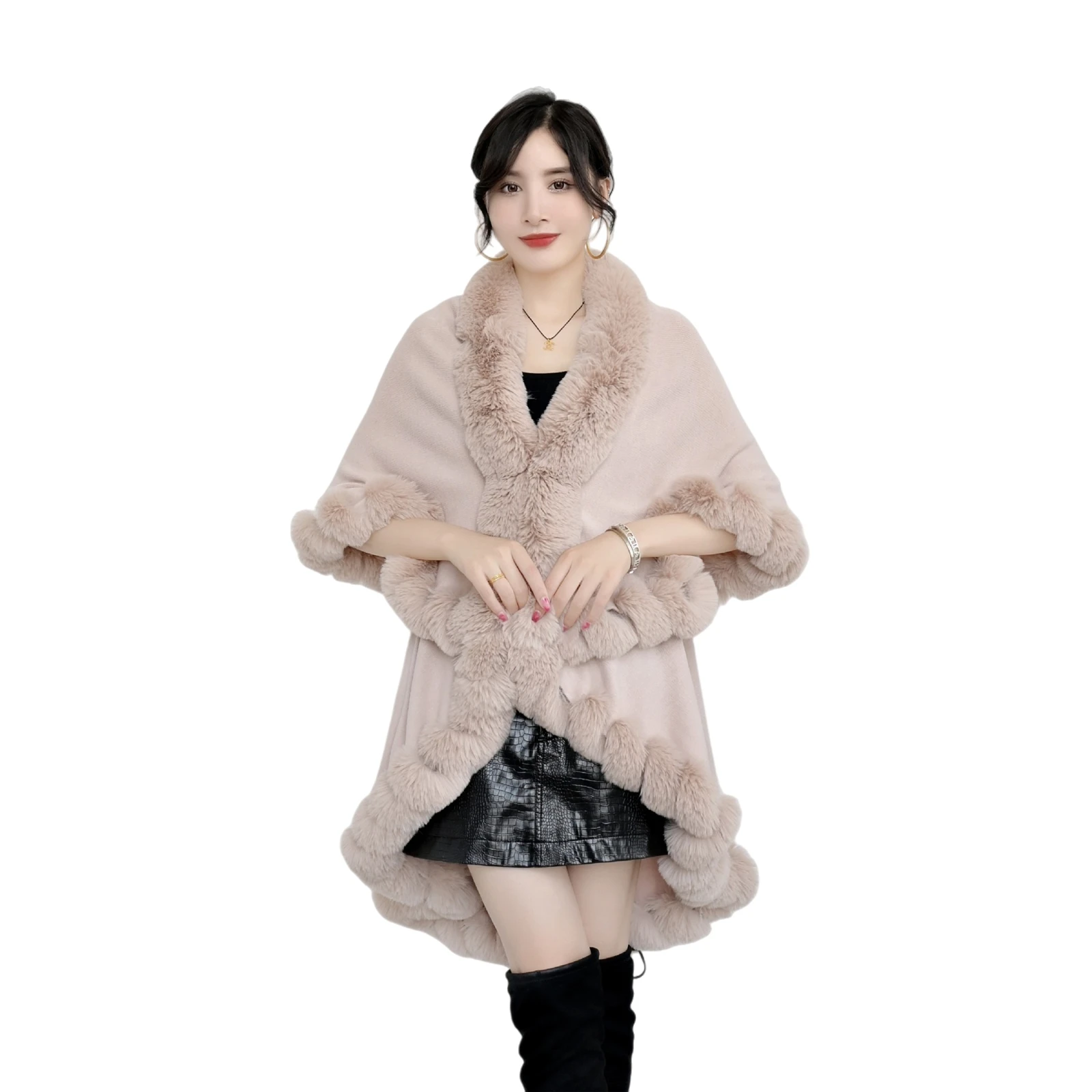 AwwwCos Renaissance Cape Coat for Women Faux Fur Trim Layers Medieval Poncho Cloak Knitted Cardigan Plush Coat for Winter
AwwwCos Renaissance Cape Coat for Women Faux Fur Trim Layers Medieval Poncho Cloak Knitted Cardigan Plush Coat for Winter