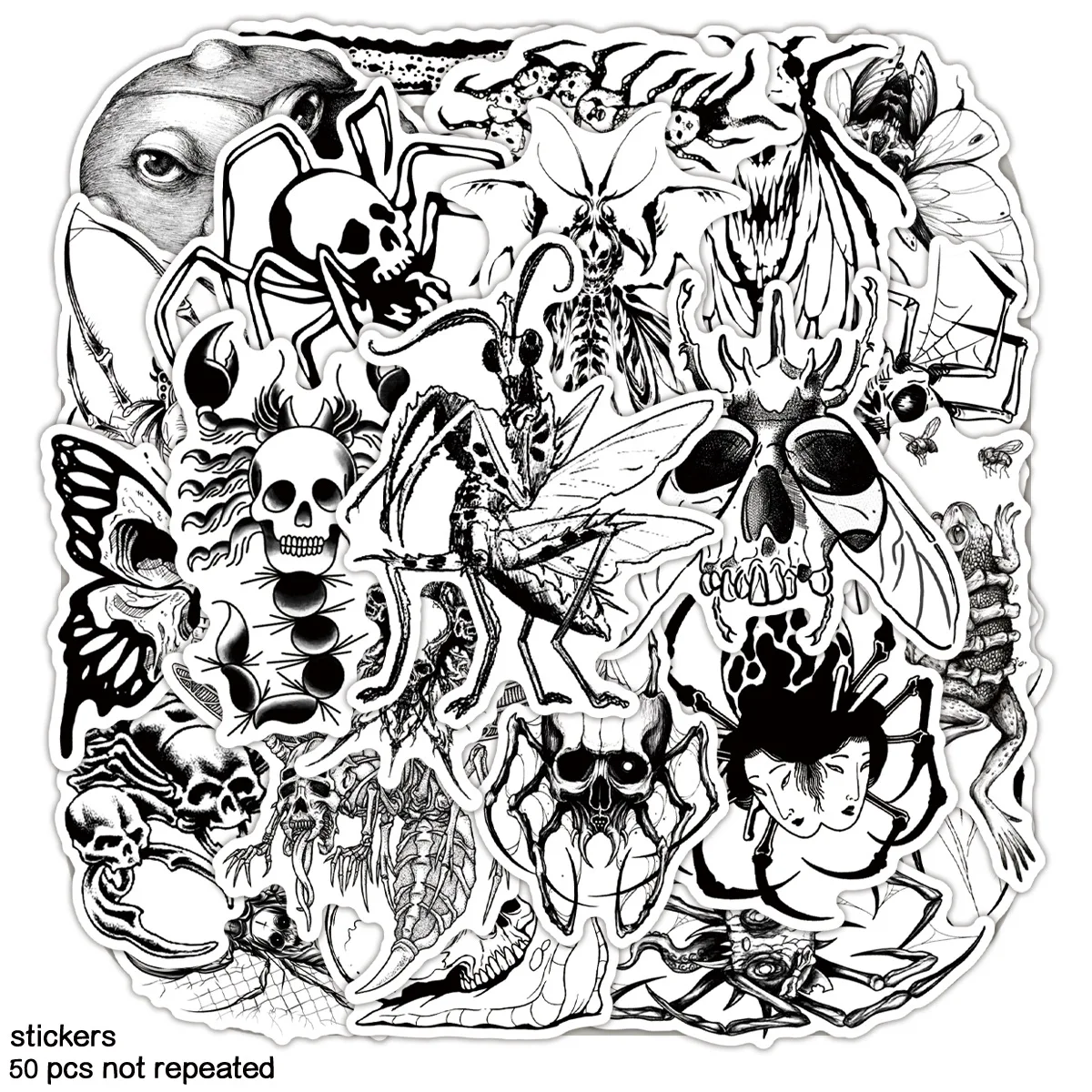 10/30/50PCS Horror Little Insect Halloween Cartoon Graffiti Stickers Personality Cool Graffiti Decorative Skateboard Motorcycle
10/30/50PCS Horror Little Insect Halloween Cartoon Graffiti Stickers Personality Cool Graffiti Decorative Skateboard Motorcycle
