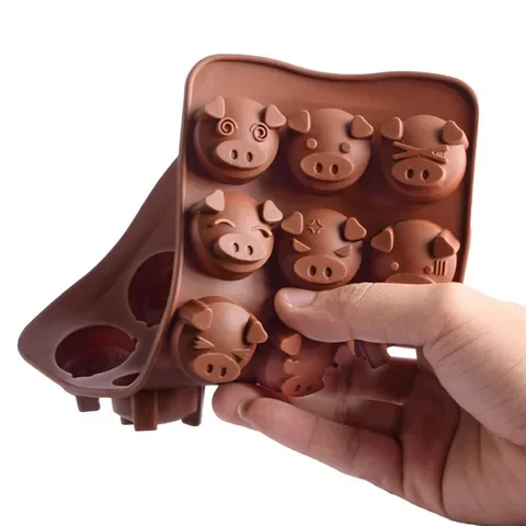 15 Funny Pig Shaped Silicone Cake Mold Holes Chocolate Mold DIY Fondant Molds Soap Candy Fondant Mold Kitchen Baking Accessories
15 Funny Pig Shaped Silicone Cake Mold Holes Chocolate Mold DIY Fondant Molds Soap Candy Fondant Mold Kitchen Baking Accessories