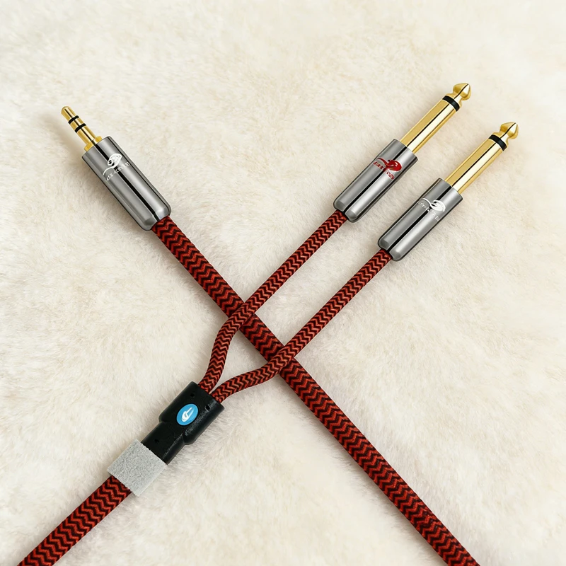 3.5mm to 2TS Audio Cable Delivers Voltage Mane Diamond-Fanged Clarity Converts 3.5mm to 2TS Interface Electric Guitar/Amplifier
3.5mm to 2TS Audio Cable Delivers Voltage Mane Diamond-Fanged Clarity Converts 3.5mm to 2TS Interface Electric Guitar/Amplifier
