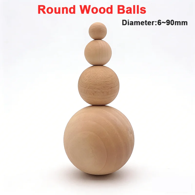 1-300Pcs No-Hole 6mm-90mm DIY Natural Ball Solid Round Spacer Wood Beads For Jewelry Making Handmade DIY Decor Accessories
1-300Pcs No-Hole 6mm-90mm DIY Natural Ball Solid Round Spacer Wood Beads For Jewelry Making Handmade DIY Decor Accessories
