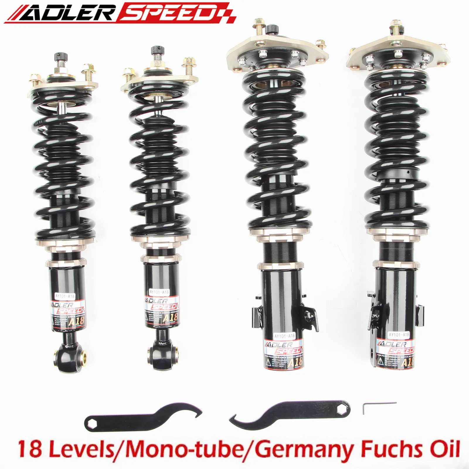 ADLERSPEED 18 Way Adjustable Coilovers Shocks Lowering Kit For Subaru Legacy BE BH 2000-04/ For 2003-2006 Subaru BAJA
ADLERSPEED 18 Way Adjustable Coilovers Shocks Lowering Kit For Subaru Legacy BE BH 2000-04/ For 2003-2006 Subaru BAJA