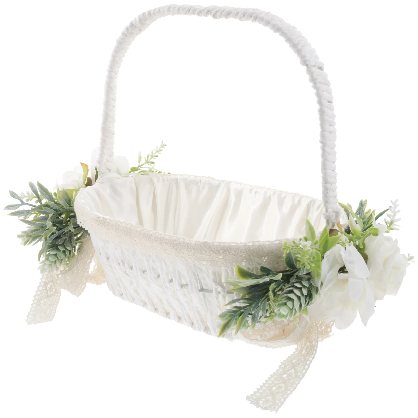 Portable Twine Wedding Party Handwoven Artificial Rose Flower Basket Favor Petal Decoration for Favors Flowers Satin Storage
Portable Twine Wedding Party Handwoven Artificial Rose Flower Basket Favor Petal Decoration for Favors Flowers Satin Storage