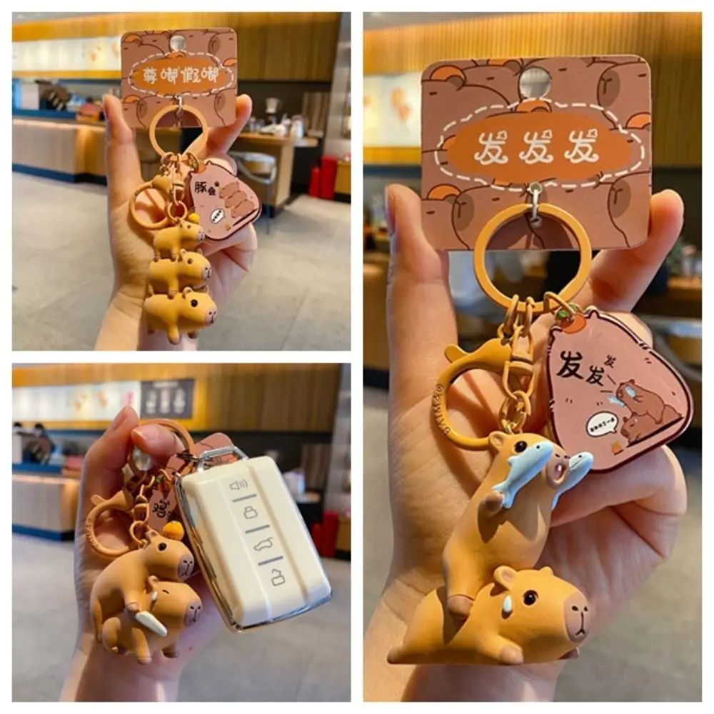 Backpack Decor Kawaii Capybara Keychain Creative Cute Capybara Pendant Lovely Cartoon Capibara Keyring Hanging Accessory
Backpack Decor Kawaii Capybara Keychain Creative Cute Capybara Pendant Lovely Cartoon Capibara Keyring Hanging Accessory