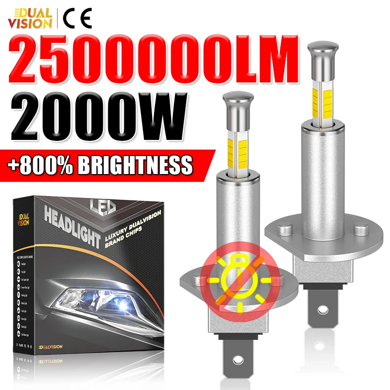 H1 LED Canbus 2000 Вт 2500000 LM Автомобильные фары H4 H7 H8 H9 H11 Противотуманные фары 9005 9006 HB3 HB4 9012 HIR2 360 CSP Чипы 1:1 Мини-диод
H1 LED Canbus 2000 Вт 2500000 LM Автомобильные фары H4 H7 H8 H9 H11 Противотуманные фары 9005 9006 HB3 HB4 9012 HIR2 360 CSP Чипы 1:1 Мини-диод