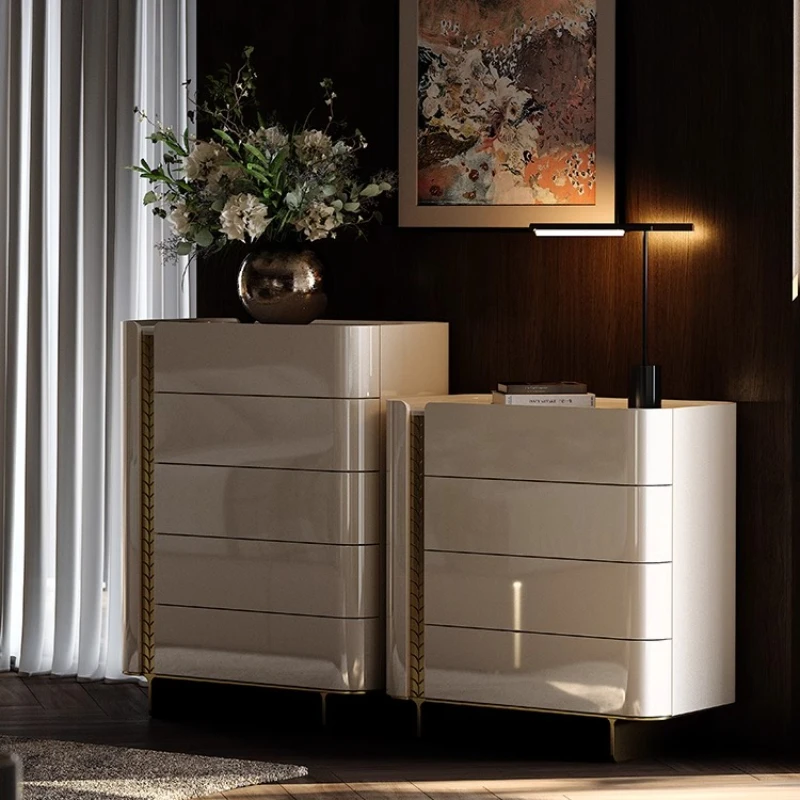 High-end Italian Minimalist Bedroom Bedside Locker Chest Designer Storage Locker Dresser Living Room Cabinets Wardrobe Furniture
High-end Italian Minimalist Bedroom Bedside Locker Chest Designer Storage Locker Dresser Living Room Cabinets Wardrobe Furniture