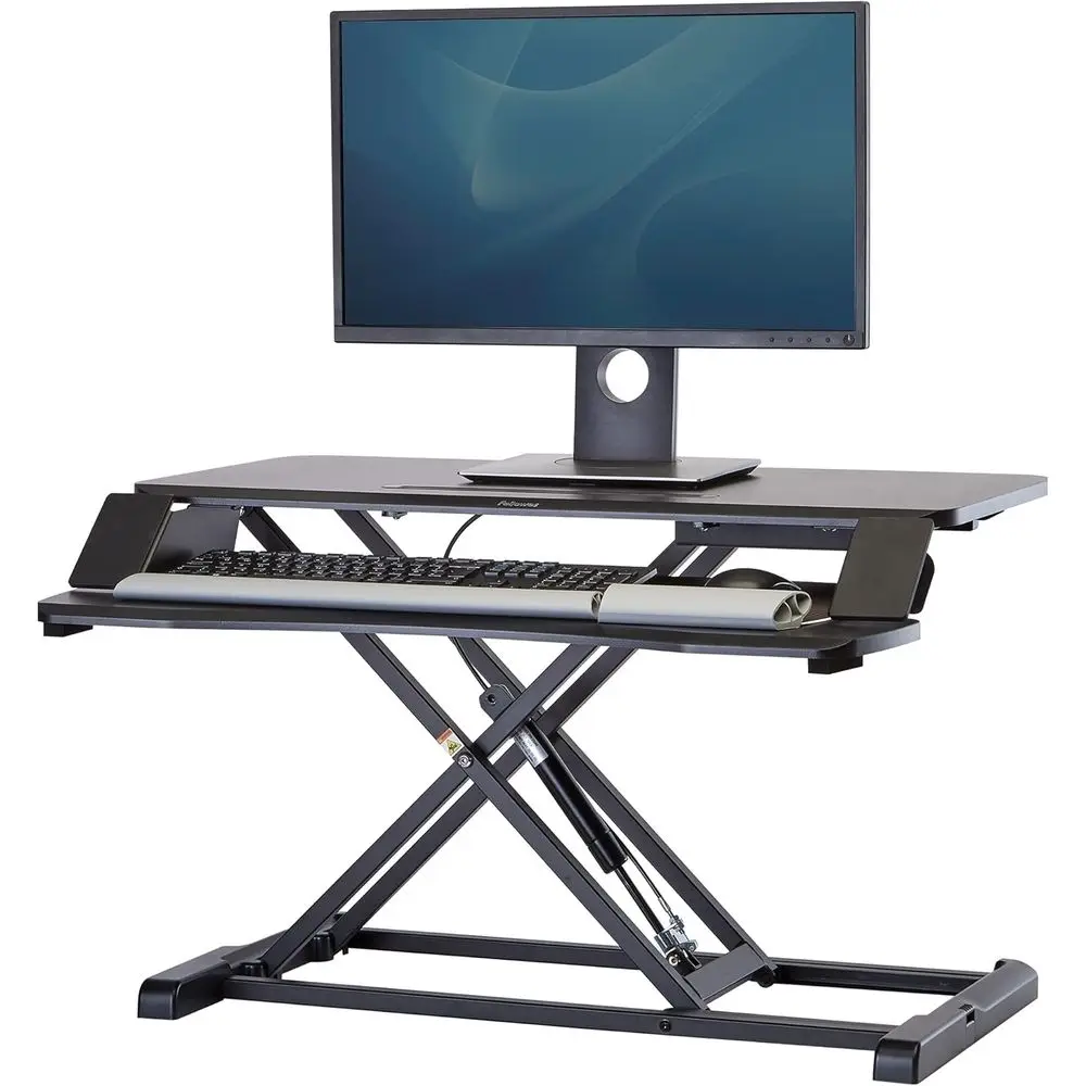 Height Adjustable Standing Desk Converter, Gas Spring Riser, Sit-Stand Workstation
Height Adjustable Standing Desk Converter, Gas Spring Riser, Sit-Stand Workstation