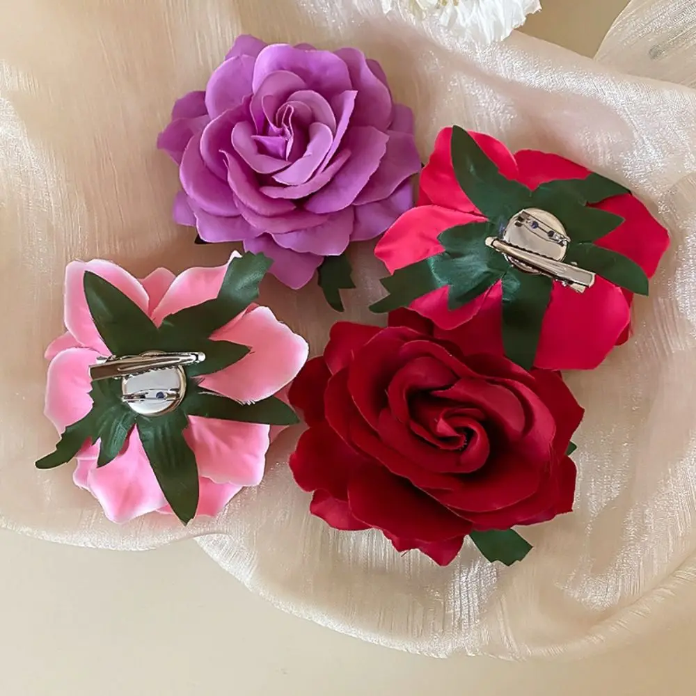 Cloth Flower Hair Clip Red Vacation Style Headwear Rose Hairpin Female Hair Accessories Duckbill Clip Bohemian Style Hair Clip
Cloth Flower Hair Clip Red Vacation Style Headwear Rose Hairpin Female Hair Accessories Duckbill Clip Bohemian Style Hair Clip