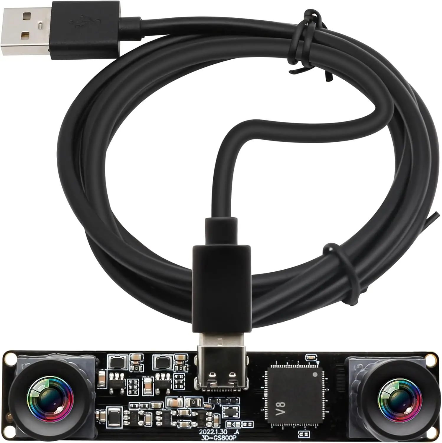 ELP 800P 120fps Global Shutter USB Camera Module Monochrome Dual Lens Synchronization 3D Stereo Webcam 210fps Golf Swing Camera
ELP 800P 120fps Global Shutter USB Camera Module Monochrome Dual Lens Synchronization 3D Stereo Webcam 210fps Golf Swing Camera