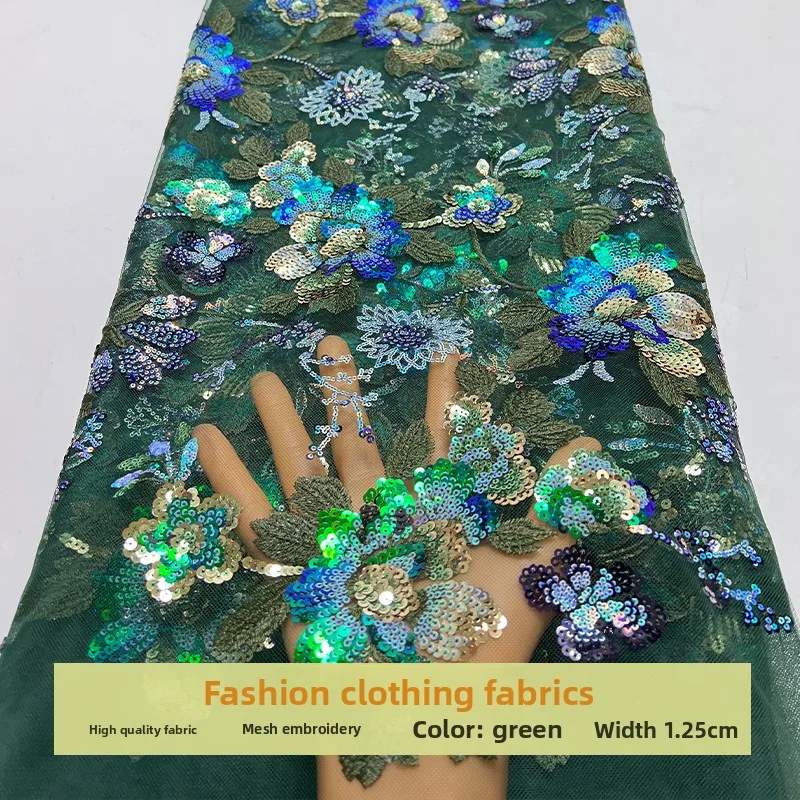 Lace Mesh Flower Bead Sequin Embroidery Fabric for Perspective Dress Clothing Design Clotth Diy By The Yard Sewing Material
Lace Mesh Flower Bead Sequin Embroidery Fabric for Perspective Dress Clothing Design Clotth Diy By The Yard Sewing Material