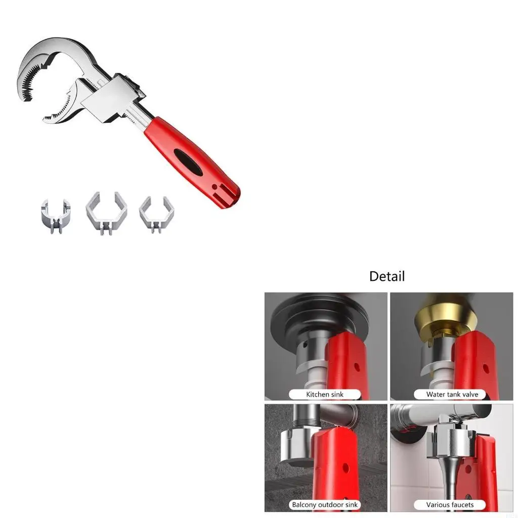 P82E Adjustable Double-Ended Wrench Pipe Wrench for Valves/Faucets/Connecting Pipe
P82E Adjustable Double-Ended Wrench Pipe Wrench for Valves/Faucets/Connecting Pipe