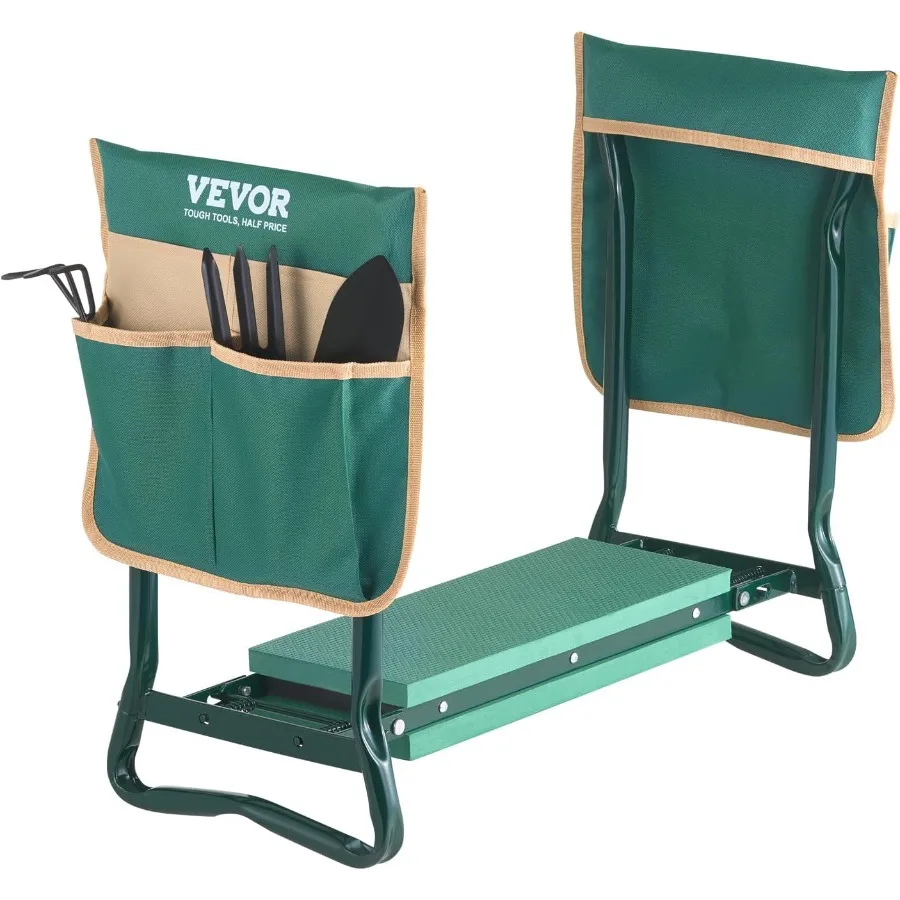 VEVOR Garden Kneeler and Seat Сверхмощный портативный садовый табурет с 6-дюймовым наколенником из ЭВА и 2 сумками для инструментов Складная садовая скамейка t
VEVOR Garden Kneeler and Seat Сверхмощный портативный садовый табурет с 6-дюймовым наколенником из ЭВА и 2 сумками для инструментов Складная садовая скамейка t