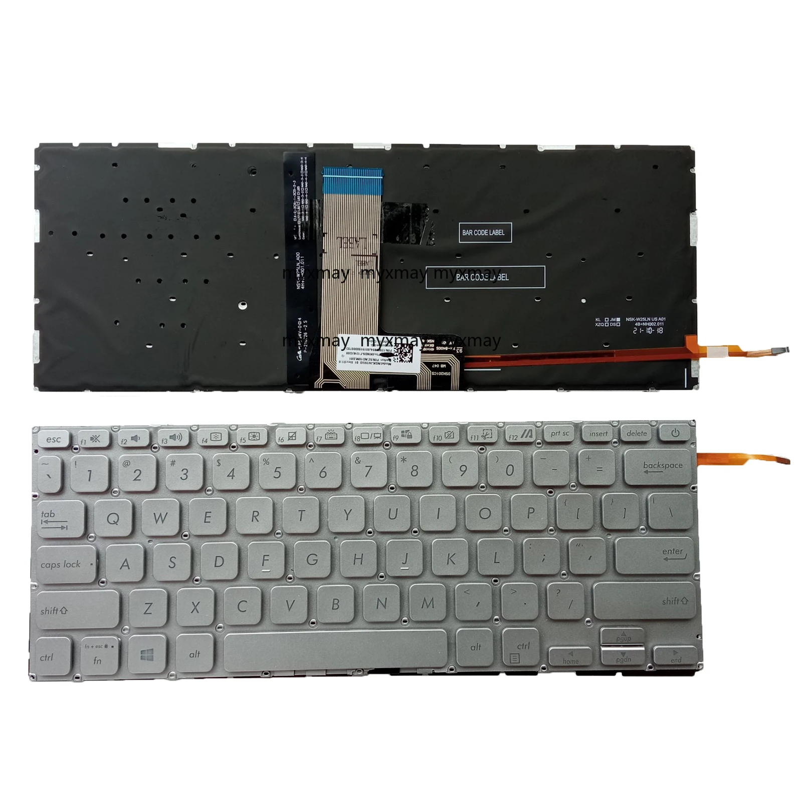 Клавиатура с подсветкой США для ASUS VivoBook 14 X415JA X415JANS X415JF X415JP X415EA X415EA, серебристая
Клавиатура с подсветкой США для ASUS VivoBook 14 X415JA X415JANS X415JF X415JP X415EA X415EA, серебристая