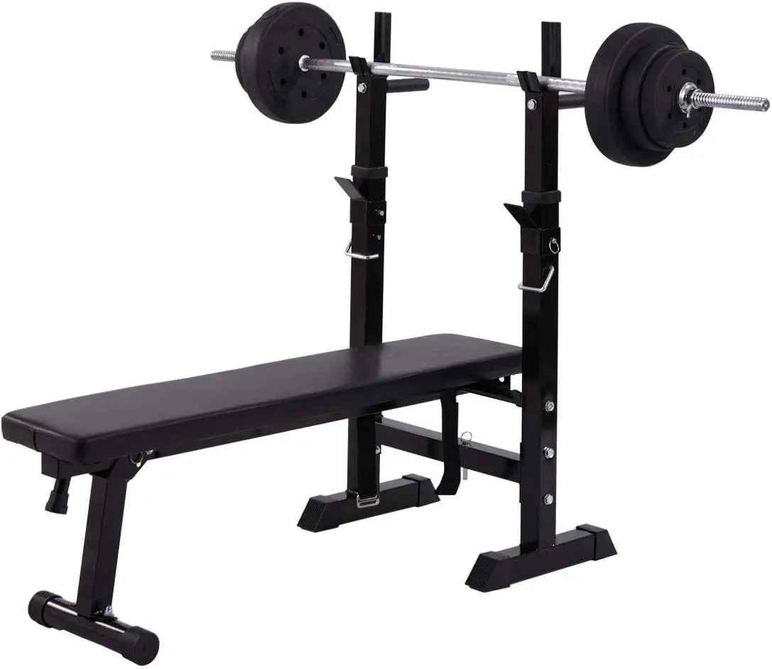 Adjustable Folding Fitness Barbell Rack Weight Bench Set With Tilt Adjustment Function Full Body Strength Training For Home Gym
Adjustable Folding Fitness Barbell Rack Weight Bench Set With Tilt Adjustment Function Full Body Strength Training For Home Gym