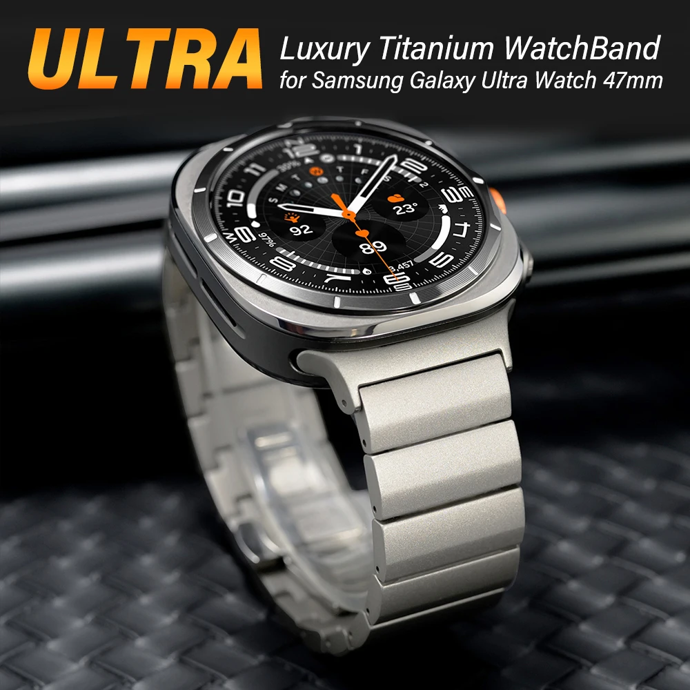 MEN Titanium Luxury Strap for Samsung Galaxy Ultra Watch 47mm Link Business Bracelet for SAMSUNG GALAXY ULTRA 47MM No Gaps Band
MEN Titanium Luxury Strap for Samsung Galaxy Ultra Watch 47mm Link Business Bracelet for SAMSUNG GALAXY ULTRA 47MM No Gaps Band