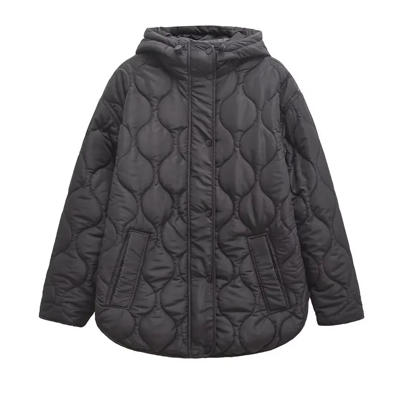 Loose Fitted Hooded Cotton Jaet New Winter 2024 Women's Faion Commute Sle Long Sve Mid-Length Zipper Closure Coat
Loose Fitted Hooded Cotton Jaet New Winter 2024 Women's Faion Commute Sle Long Sve Mid-Length Zipper Closure Coat