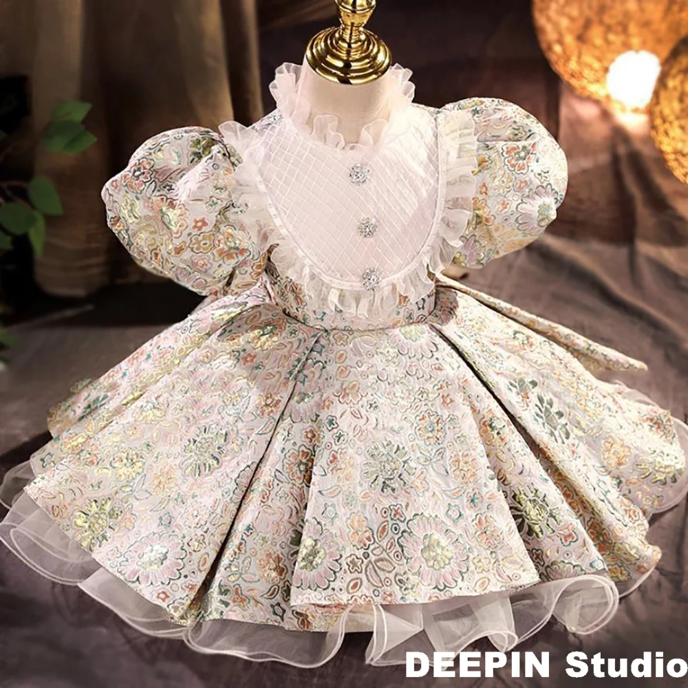 Girls Spanish Floral Ball Gown 2024 New Baby Royal Lolita Princess Dresses Infant Birthday Christening Dresses Girls Easter Eid
Girls Spanish Floral Ball Gown 2024 New Baby Royal Lolita Princess Dresses Infant Birthday Christening Dresses Girls Easter Eid