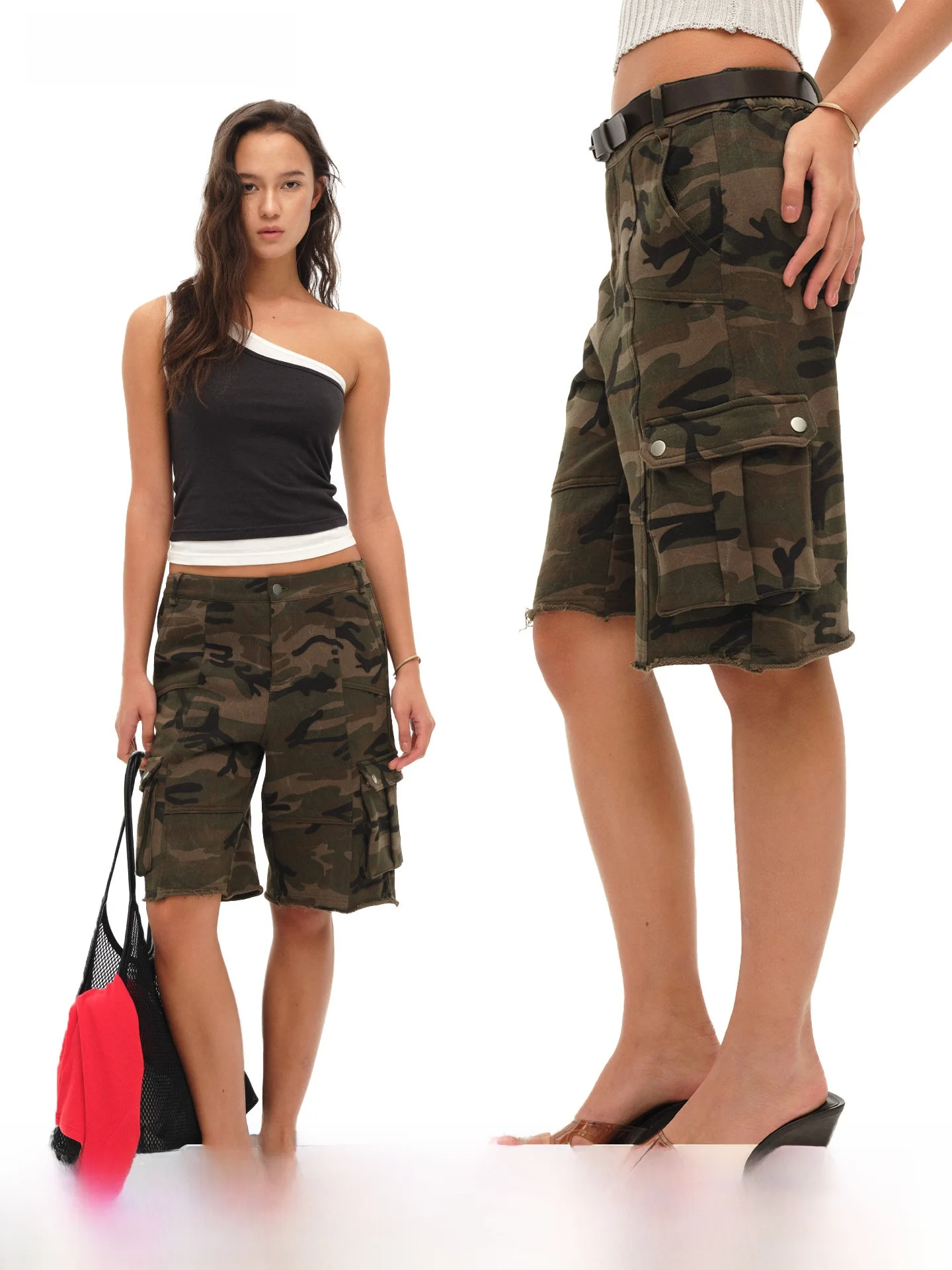 Gowireless Pure Cotton Camouflage Print Casual Workwear Shorts Elastic Waist Five-Quarter Loose Fit Ladies Summer Pants
Gowireless Pure Cotton Camouflage Print Casual Workwear Shorts Elastic Waist Five-Quarter Loose Fit Ladies Summer Pants