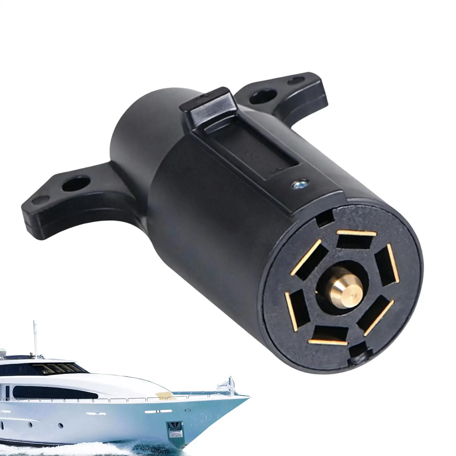 7 Pin Trailer Connector 12v Wiring Light Socket Adapter 7 Wire Trailer Plug For Caravan Tow Car Automotive Boat Pickup Trucks
7 Pin Trailer Connector 12v Wiring Light Socket Adapter 7 Wire Trailer Plug For Caravan Tow Car Automotive Boat Pickup Trucks