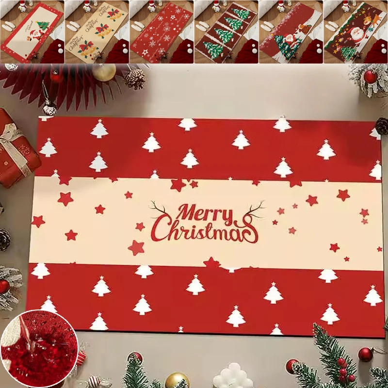Christmas Crystal Fleece Nonslip Carpet Machine Washable Water Absorption Festive Atmosphere Bedroom Bedside Rug Tapetepara Sala
Christmas Crystal Fleece Nonslip Carpet Machine Washable Water Absorption Festive Atmosphere Bedroom Bedside Rug Tapetepara Sala