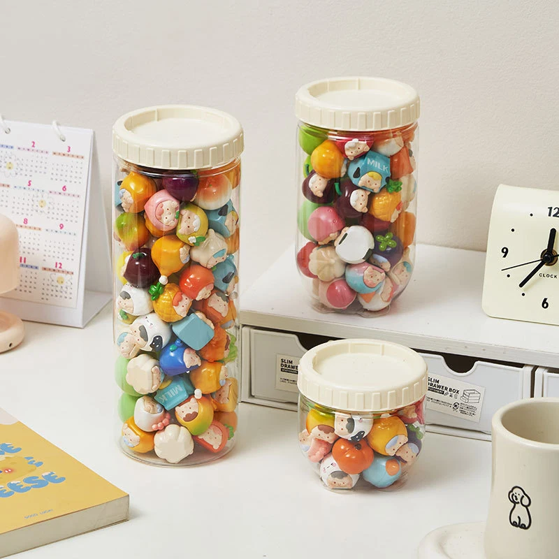 Storage Jars with Lid Figures Doll Toy Storage Box Transparent Storage Containers Plastic Block Storage Bottle Home Decoration
Storage Jars with Lid Figures Doll Toy Storage Box Transparent Storage Containers Plastic Block Storage Bottle Home Decoration