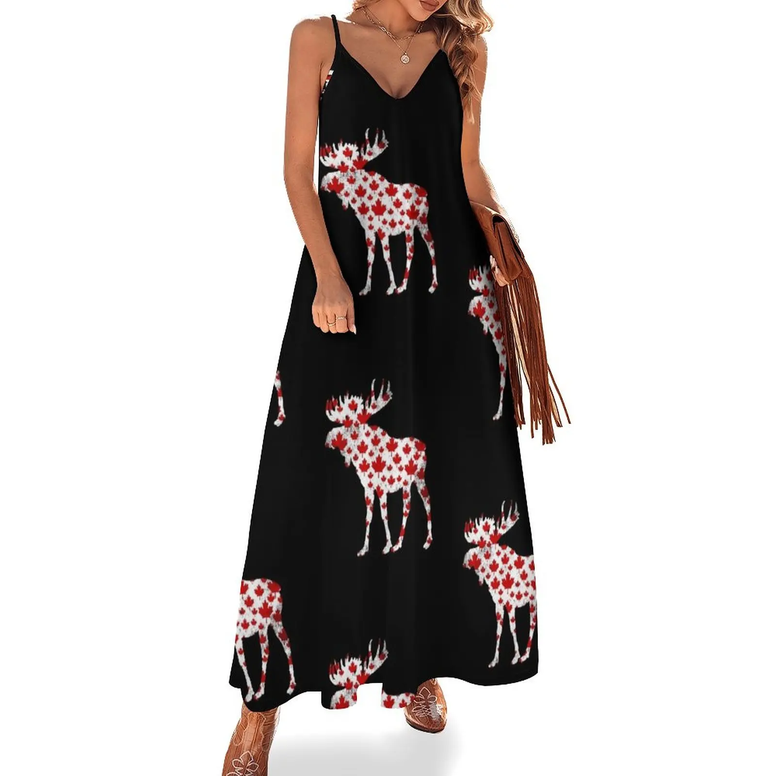 Canadian moose Sleeveless Dress summer dresses womens 2025 elegant dress evening dress woman
Canadian moose Sleeveless Dress summer dresses womens 2025 elegant dress evening dress woman