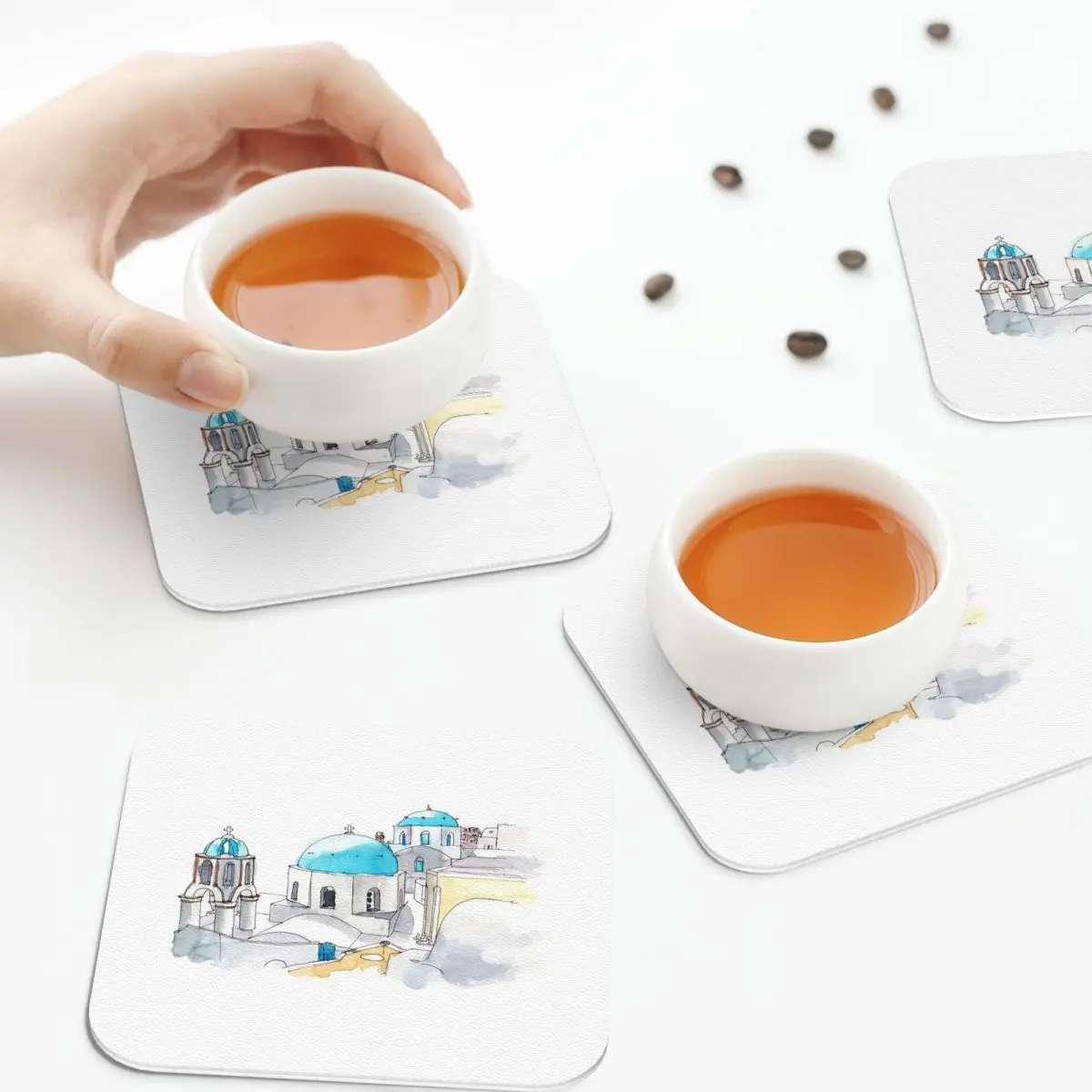 Imerovigli Village Coasters Leather Placemats Non-slip Insulation Coffee Mats For Home Kitchen Dining Pads Set of 4
Imerovigli Village Coasters Leather Placemats Non-slip Insulation Coffee Mats For Home Kitchen Dining Pads Set of 4